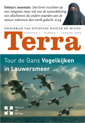 Ontwerp voor het tijdschrift Terra in opdracht van Media Partners